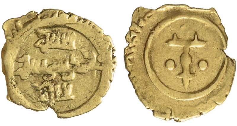 Messina. Regno di Sicilia. Ruggero i Duca (1072 - 1101). Tarì. Au (0,92 G; 12,81 MM)