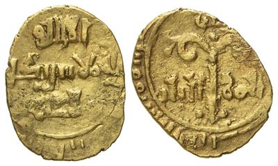 Messina. Regno di Sicilia. Ruggero II Duca (1105 - 1154). Tarì. Au (0,83 G; 13,1 MM)