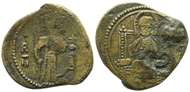 Ruggero II, Follaro del Regno di Sicilia (1105-1154), Cu (4,64 g) Spahr 53, Mir 19