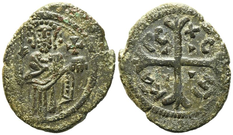 Ruggero II, Follaro del Regno di Sicilia (1105-1154), Cu (3,66 g; 21,7 mm)