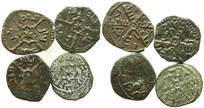Palermo. Regno di Sicilia. Ruggero II (1105-1154). Interessante Lotto di N. 4 Follari (mezzi Foll...