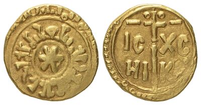 Messina. Regno di Sicilia. Tancredi (1190 - 1194). Tarì. Au (1,33 G; 12 MM)