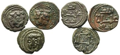 Guglielmo II, Lotto di tre follari, Regno di Sicilia (1166-1189)