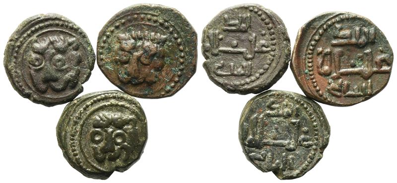 Guglielmo II, Lotto di tre follari, Regno di Sicilia (1166-1189)