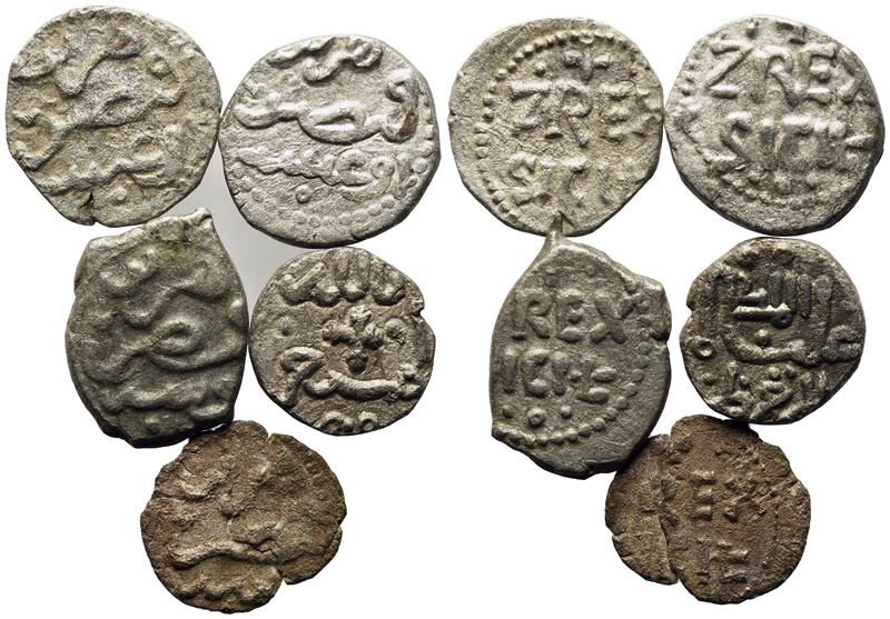 Palermo. Regno di Sicilia. Enrico Vi (1194-1197). Interessante Lotto di Cinque Quarti di Tercenar...