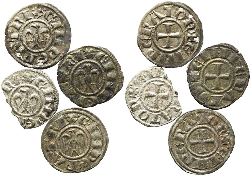 Messina. Regno di Sicilia. Enrico Vi (1194-1197), Monetazione a Nome di Enrico e Costanza. Lotto ...