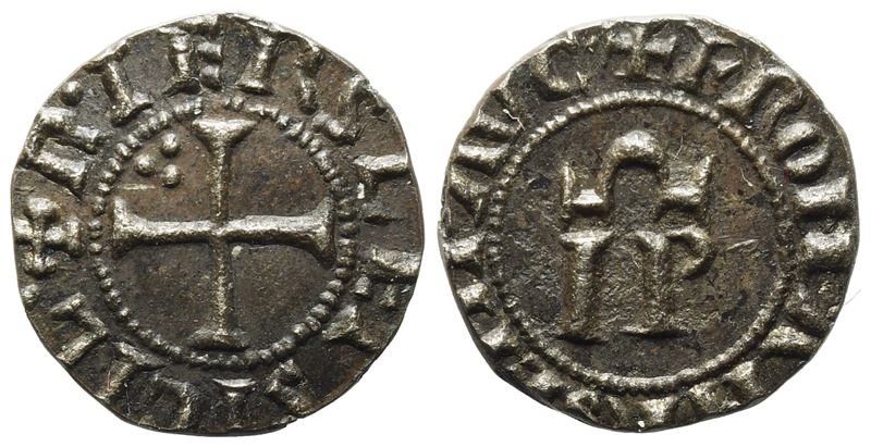 Messina. Regno di Sicilia. Federico II (1197 - 1250). 1/4 Denaro (1246). Falso da Studio. Cu (0,4...