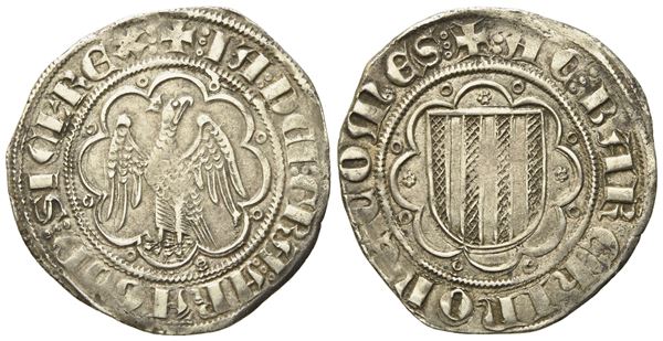 MESSINA. Regno di Sicilia. Giacomo I d'Aragona (1285-1295). Pierreale. Ag (3,30 g; 25,5 mm)  - Auction Modern Coins - Bertolami Fine Art - Casa d'Aste