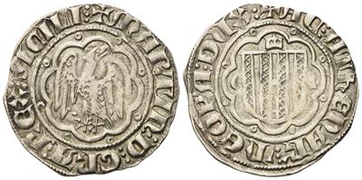 Messina. Regno di Sicilia. Martino i D'aragona (1402-1409). Pierreale - ( ( ai Lati dello Stemma....
