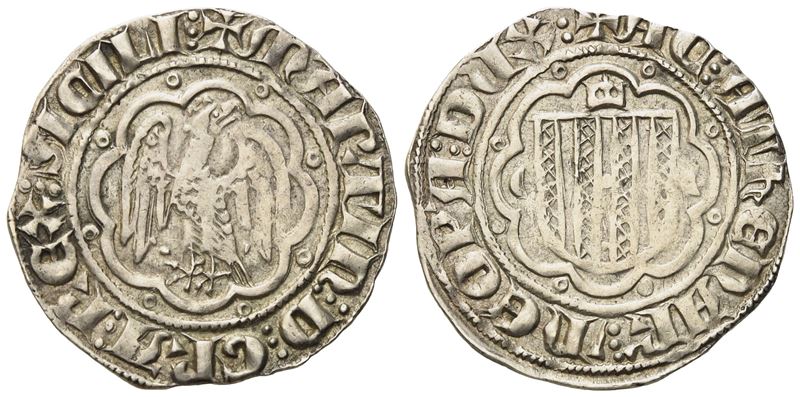 Messina. Regno di Sicilia. Martino i D'aragona (1402-1409). Pierreale - ( ( ai Lati dello Stemma....