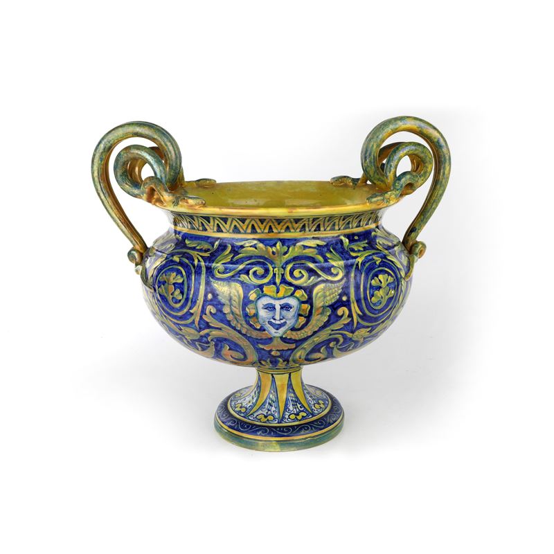 Centrotavola in Ceramica a Lustro