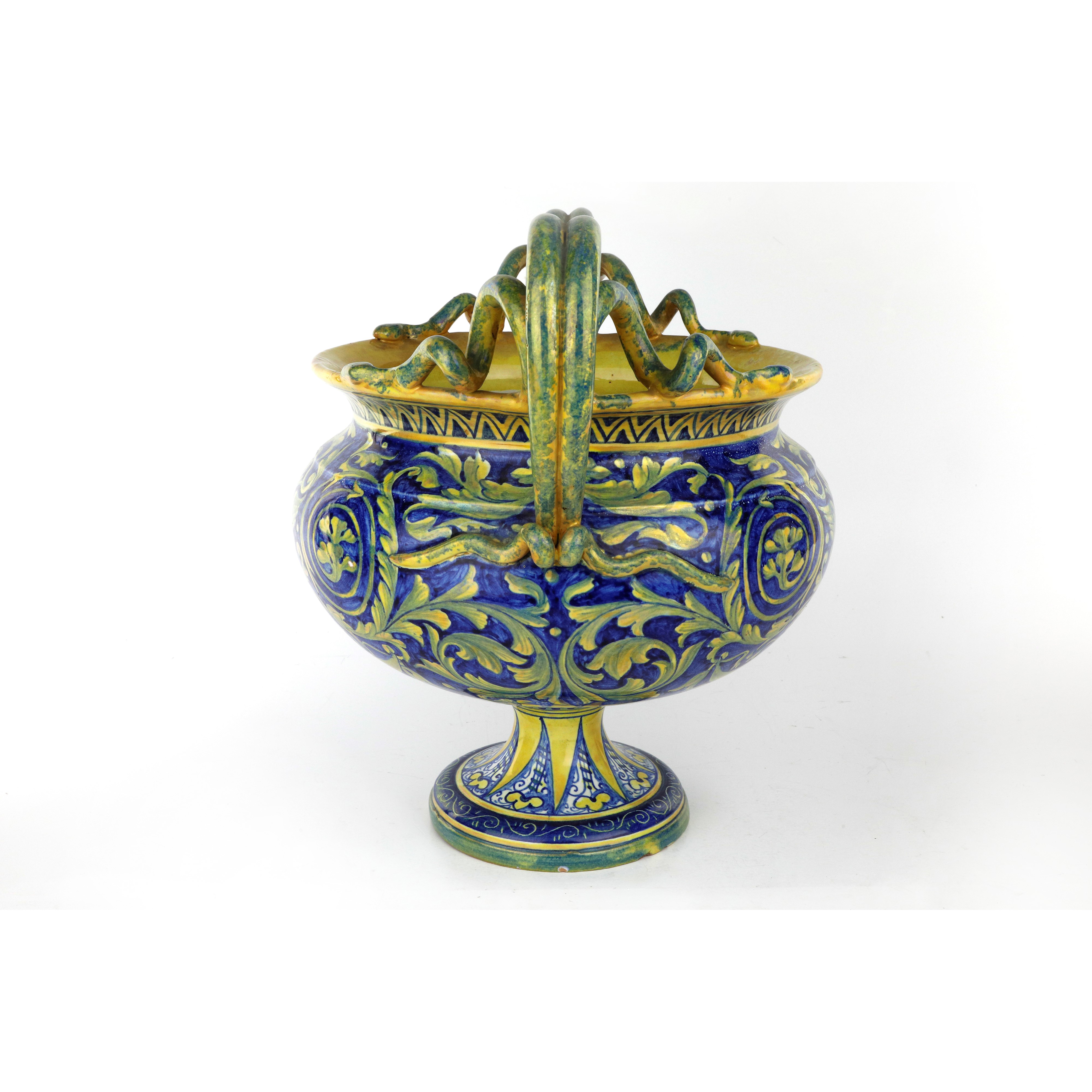 Centrotavola in Ceramica a Lustro