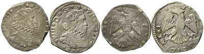 Messina. Regno di Sicilia. Filippo IV (1621-1665). 4 Tarì (lotto di Due). Ag (10,40 G; 28,10 MM) ...