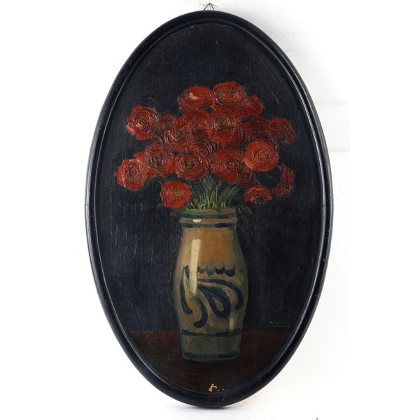 AMOS SCORZON - Vase with flowers