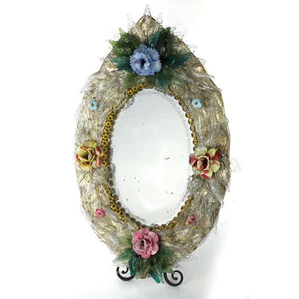 Standing  glass mirror