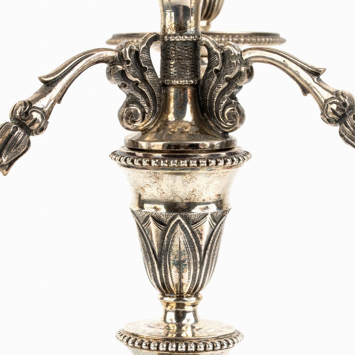 Coppia di Candelabri Italiani in Argento - 1935-1945