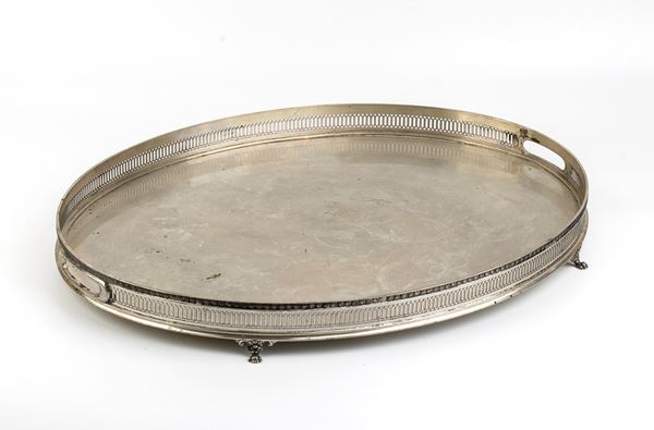 Italian silver tray - Italy, 1950s, mark of   PAMPALONI ERMINDO