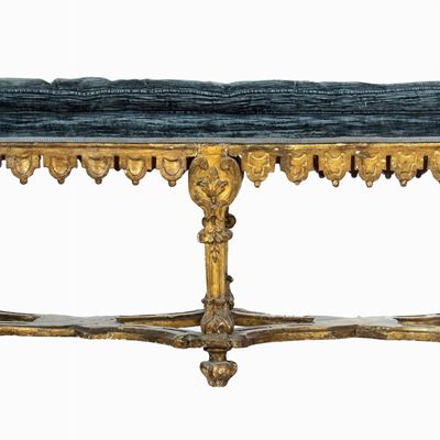 Panchetto Luigi XVI in Legno Intagliato e Dorato - Venezia, XVIII Secolo