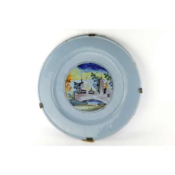 Piatto da parata in ceramica   (prima metà XVIII secolo)  - Asta Smart Auction:  [..]