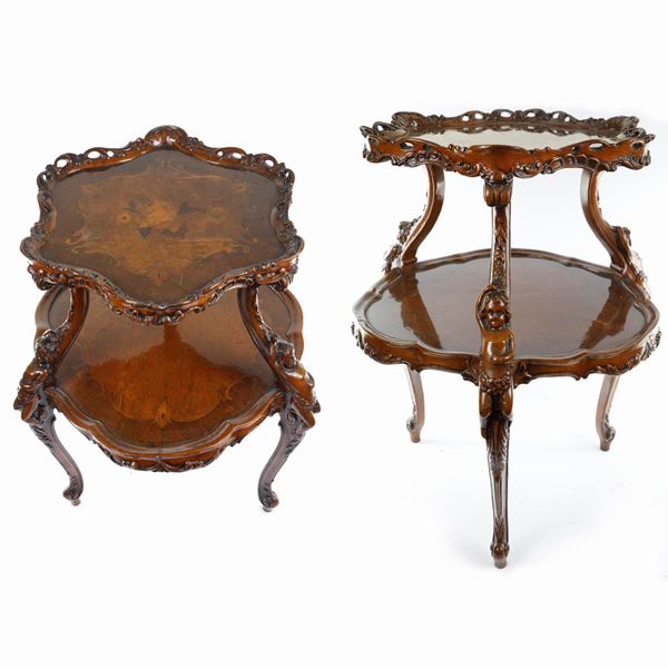 Coppia di servomuti a 2 piani  (Prima metà XX secolo)  - Asta Smart Auction: Arredi, Dipinti, Sculture e altro a prezzi vantaggiosi - Bertolami Fine Art - Casa d'Aste