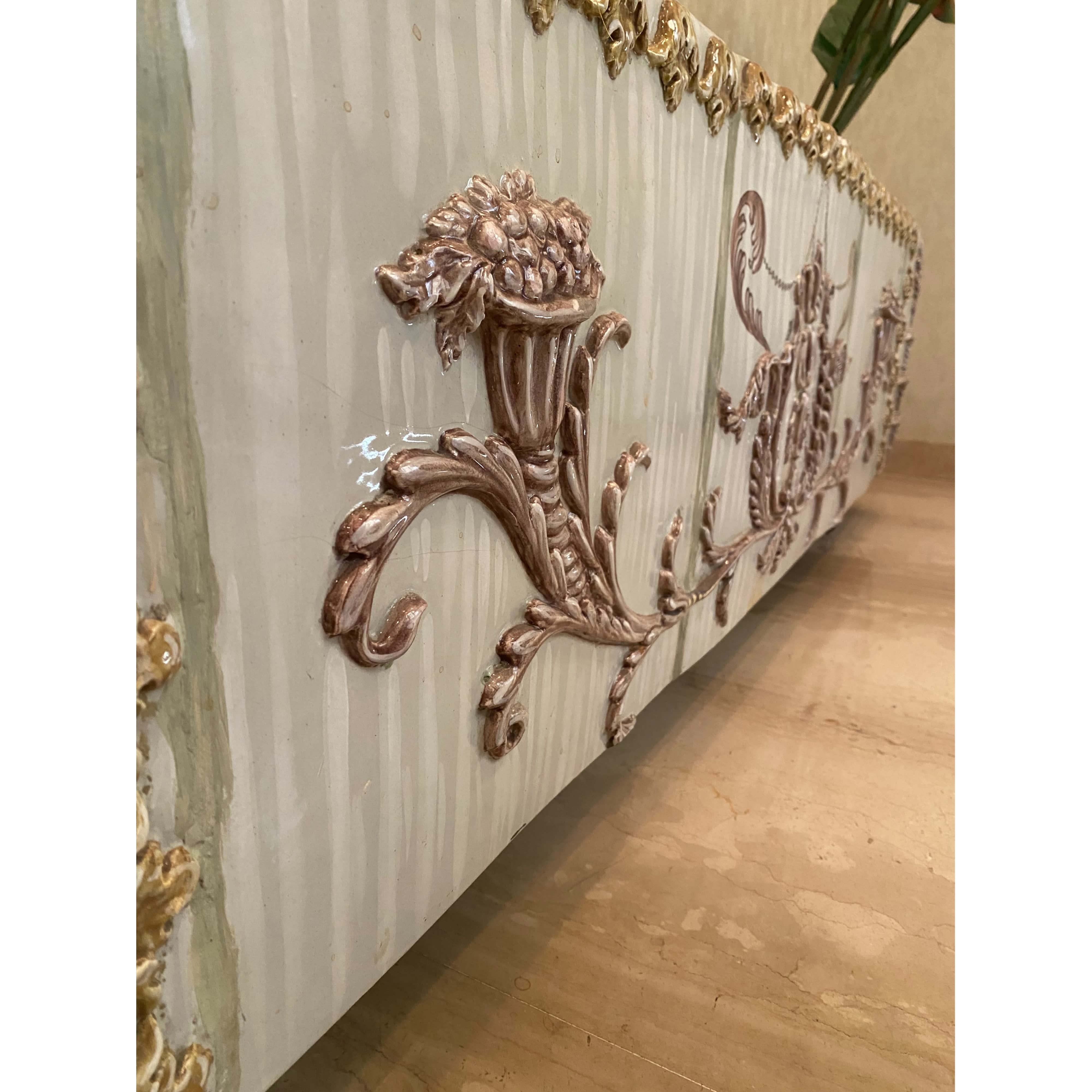 Fioriera in Ceramica di Forma Rettangolare