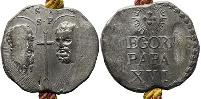 Bolla Pontificia Gregorio XVI (1765-1846)
