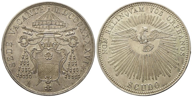 Stato Pontificio. Roma. Sede Vacante (1846). Scudo 1846. Ag (37,3 MM; 26,89 G)