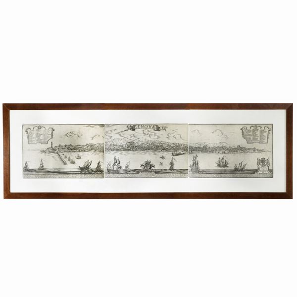 View of Genoa from the sea
