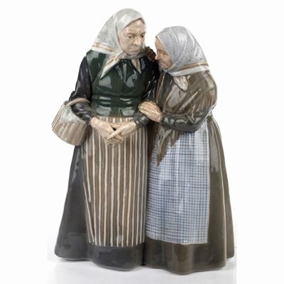 Le Comari, Scultura in Volume in Porcellana Policroma