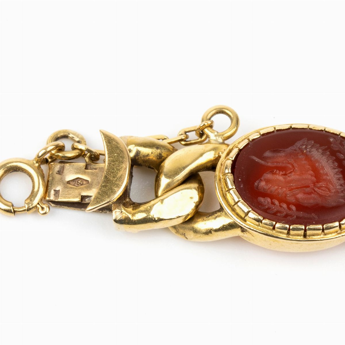 Molayem: Bracciale in Oro e Pietre Incise