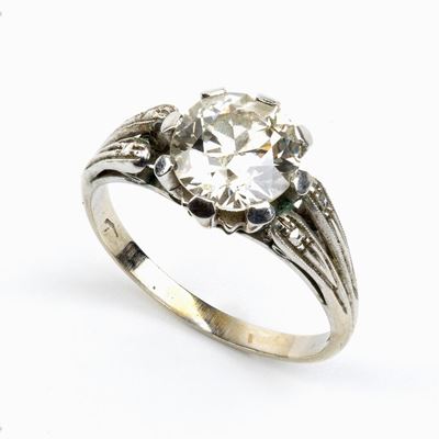 Anello in Oro con Diamante - Anni '30