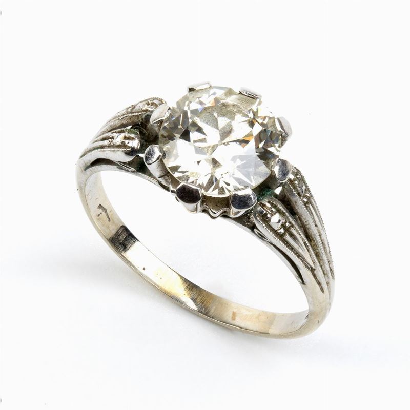 Anello in Oro con Diamante - Anni '30