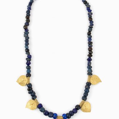 Collana in Oro Giallo e Paste Vitree
