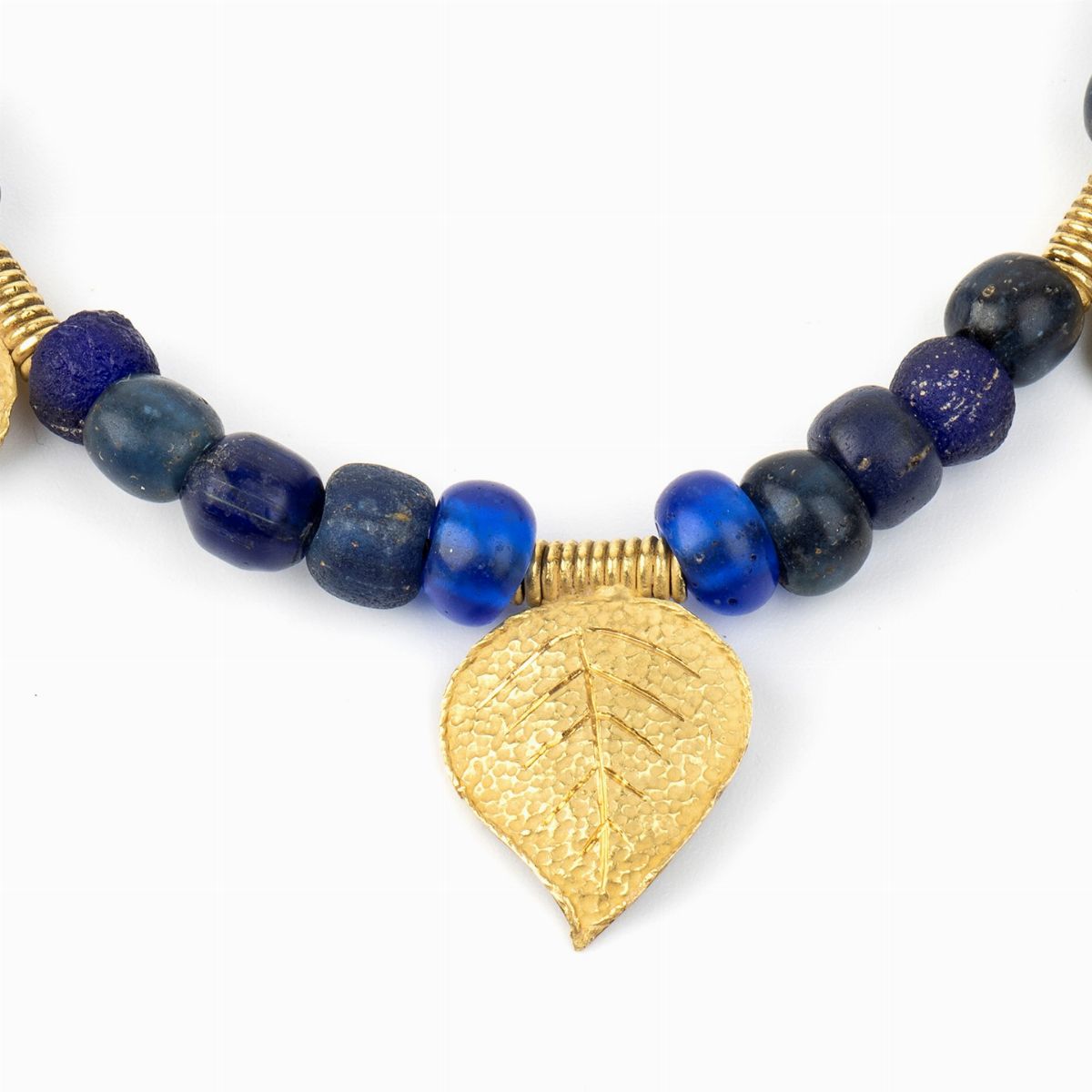 Collana in Oro Giallo e Paste Vitree