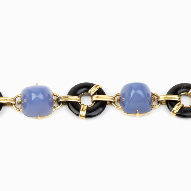 Bracciale in Oro e Pietre Dure