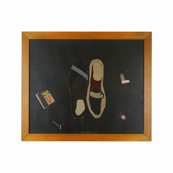EDUARDO ARROJO - Collage on fabric