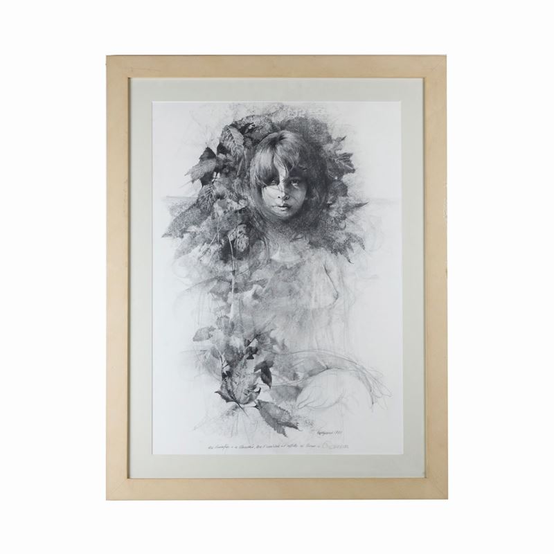 Renzo Vespignani - Figura di Donna, Multiplo su Carta