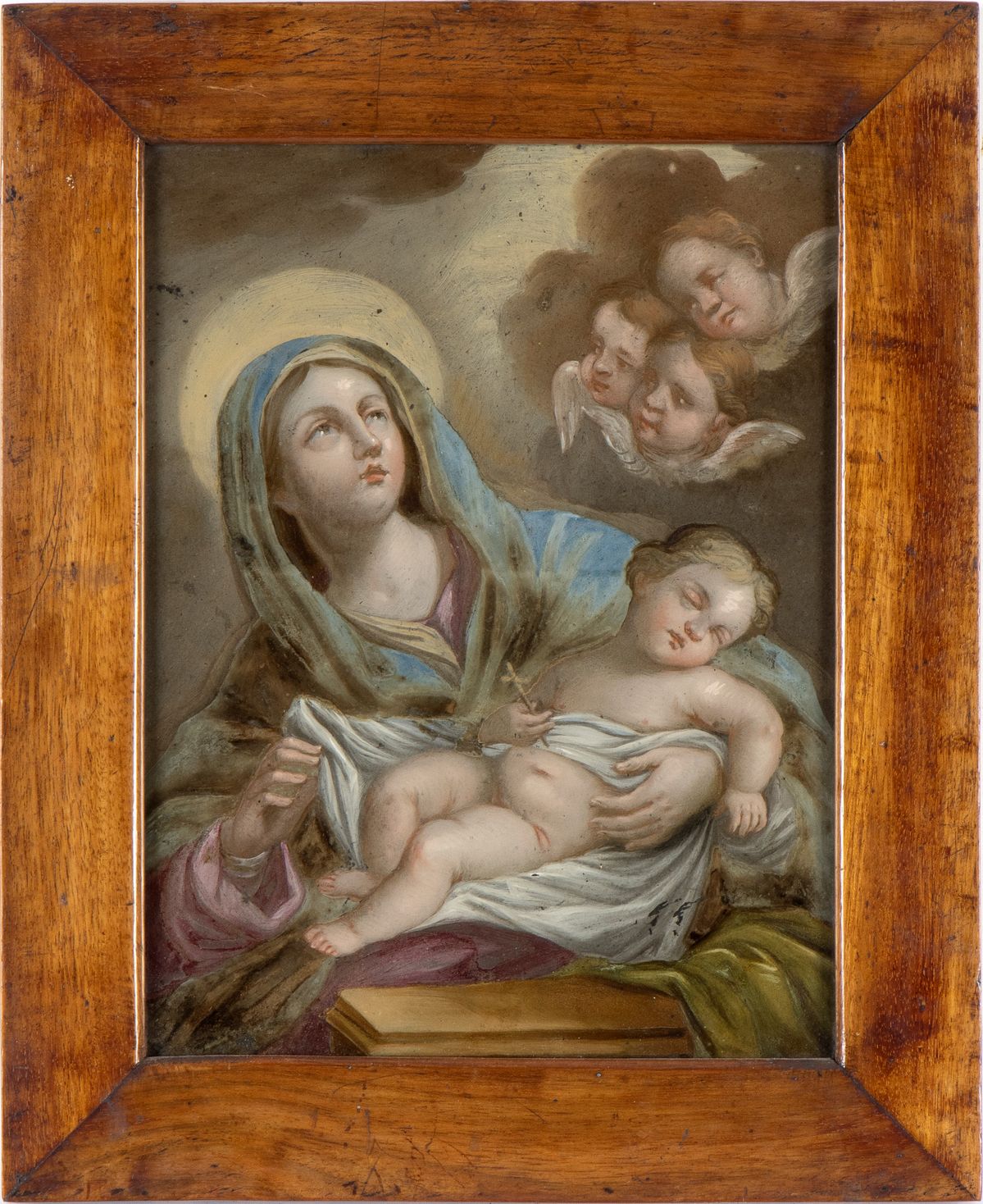 Scuola Napoletana, XVIII Secolo - Madonna con Bambino