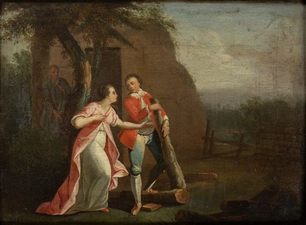 Artista inglese, prima met&#224; XIX secolo - Scene galante