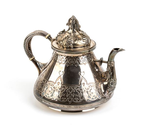 French silver teapot - Paris mid-19th century, mark of FRANÇOIS-DÉSIRÉ FROMENT-MEURICE (1801 – 1855) 