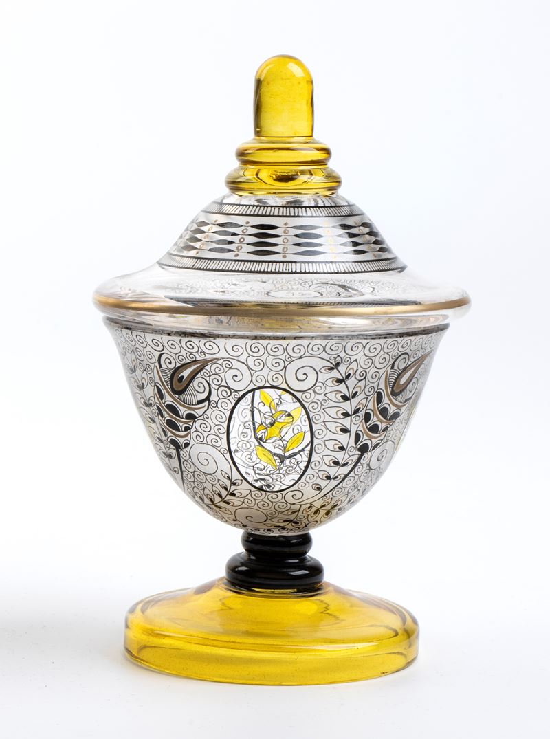 Vaso in Vetro con Coperchio
