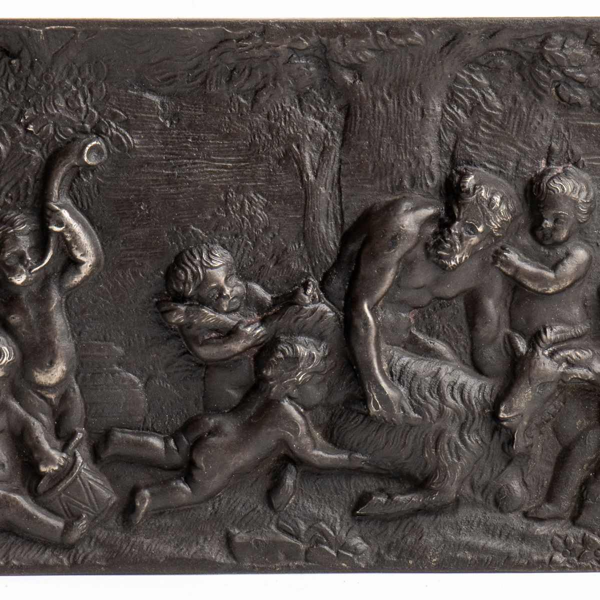 François Du Quesnoy - Satiro con la Capra Amaltea e Putti/ Sileno Dormiente