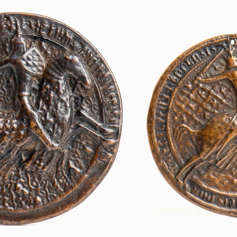 Copia di Sigilli Francesi in Bronzo. Lotto di Due
