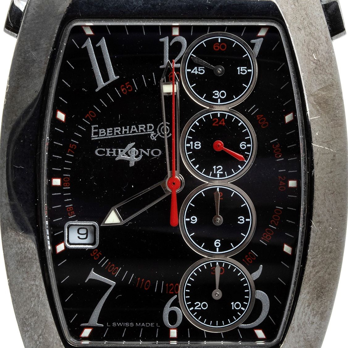 Eberhard & Co. Temerario Chrono 4: Cronografo da Polso Acciaio, Ref. 31057