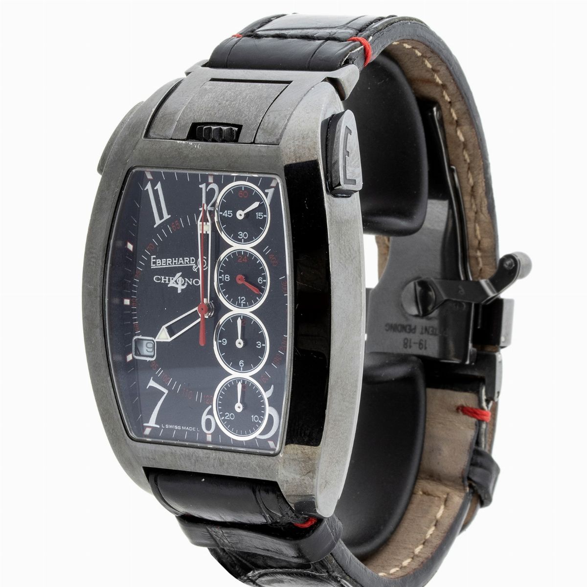 Eberhard & Co. Temerario Chrono 4: Cronografo da Polso Acciaio, Ref. 31057