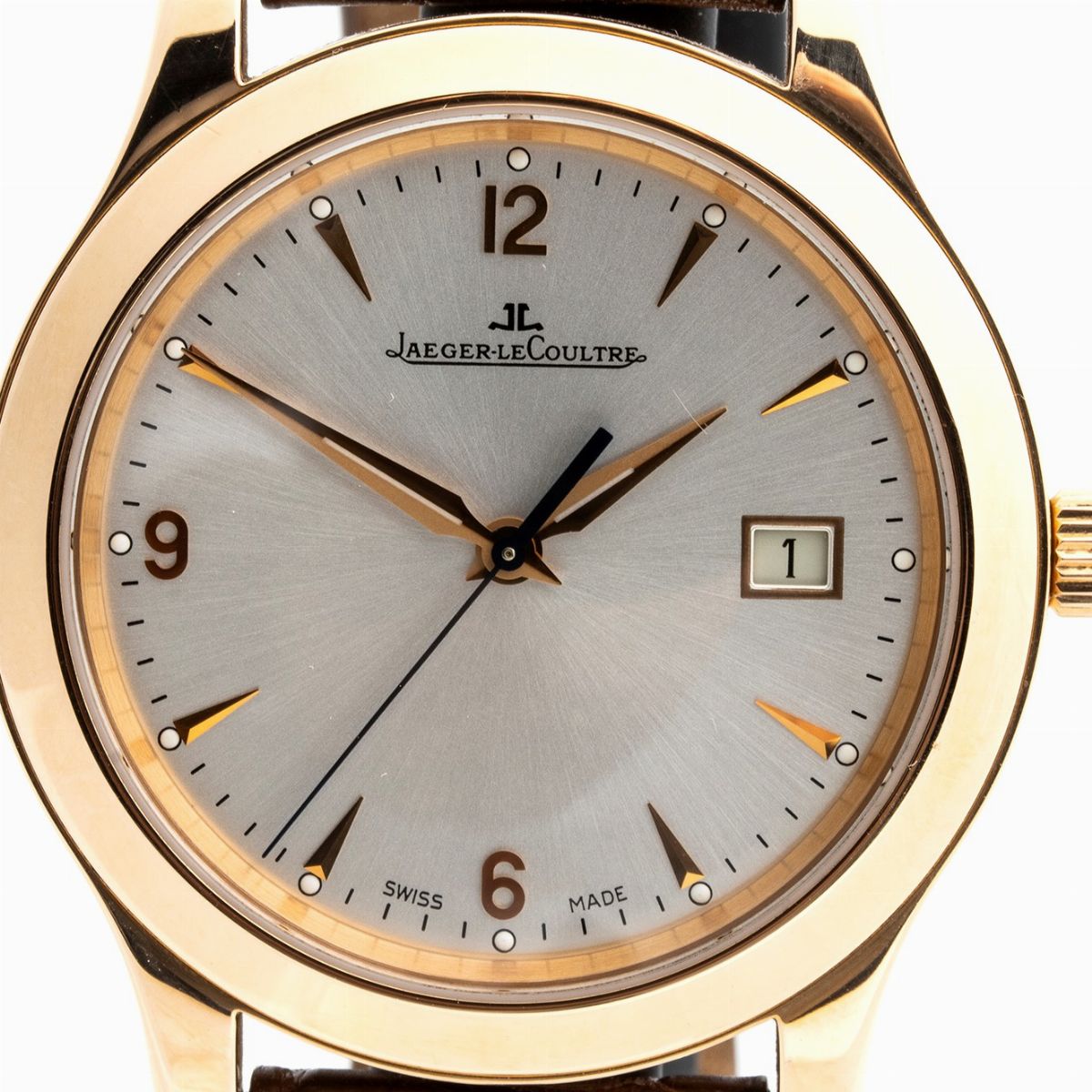 Jaeger Lecoultre: Master Control Date 40mm, Orologio da Polso Uomo in Oro Rosa, Ref. Q147237s