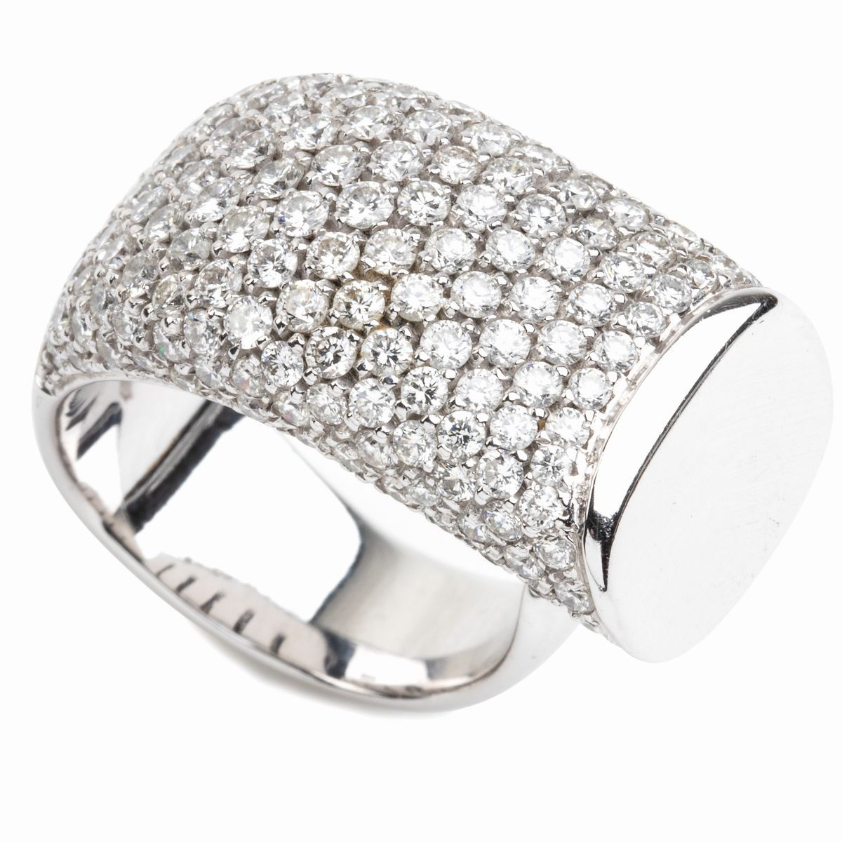 Anello in Oro e Pavé di Diamanti