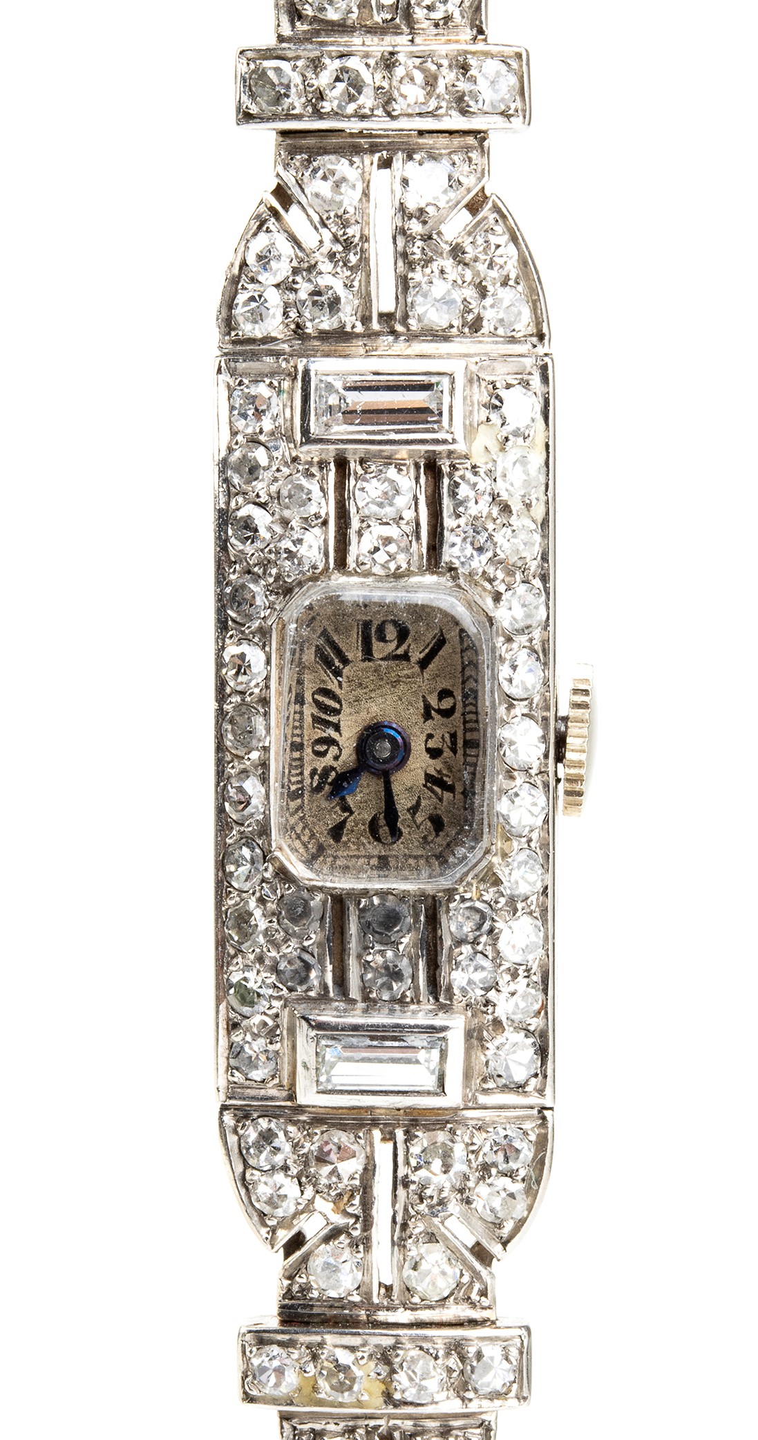 Orologio da Polso Lady in Platino e Diamanti , Anni '30