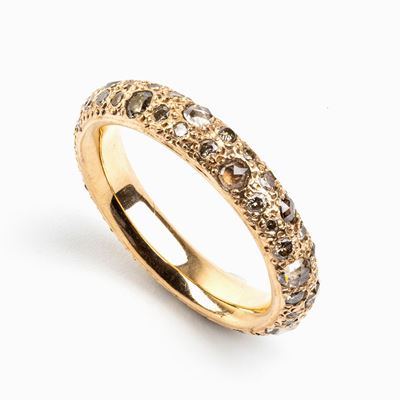 Anello in Oro e Diamanti Brown