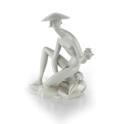 Malaie - Scultura in Volume in Porcellana Bianca